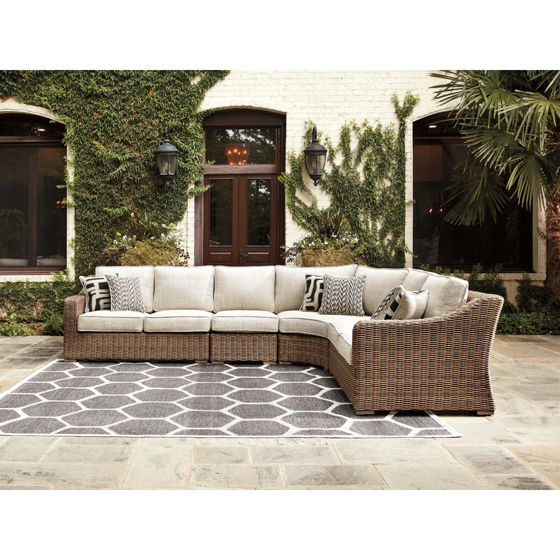 Signature Design by Ashley Beachcroft P791P7 4 pc Outdoor Seating Set IMAGE 1