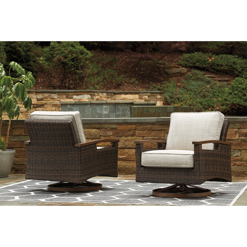 Signature Design by Ashley Paradise Trail P750-821 Swivel Lounge Chair IMAGE 4