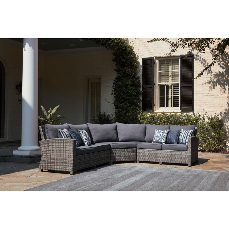 Signature Design by Ashley Salem Beach P440P1 3 pc Outdoor Sectional IMAGE 2