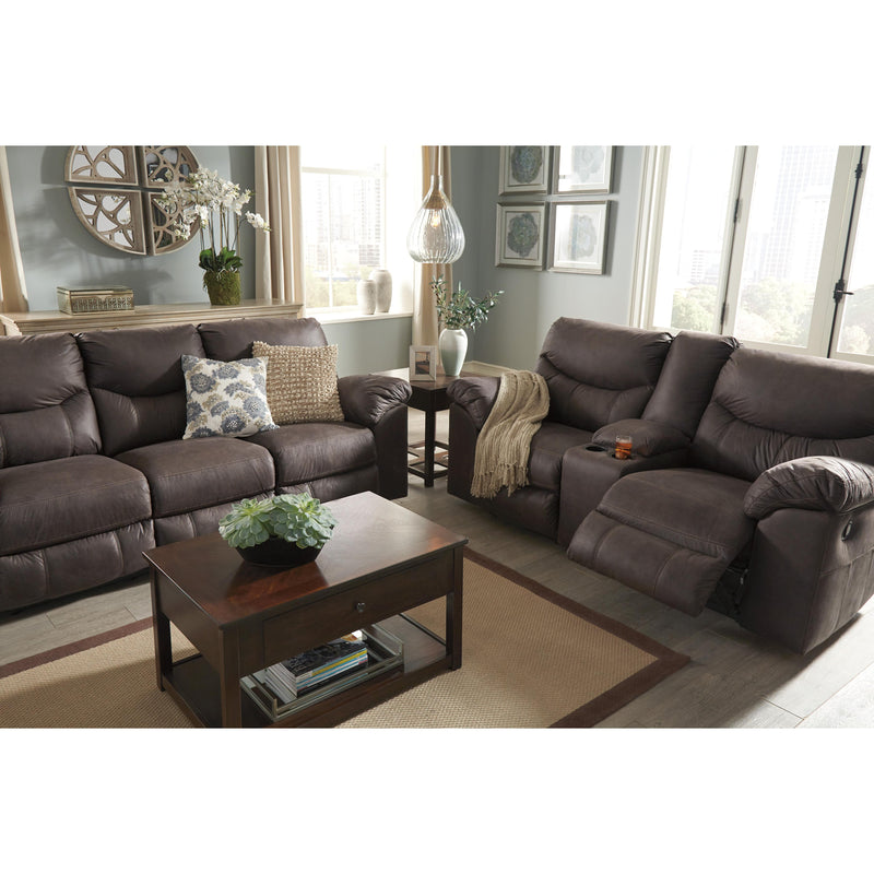 Signature Design by Ashley Boxberg Reclining Leather Look Loveseat 3380394C IMAGE 7