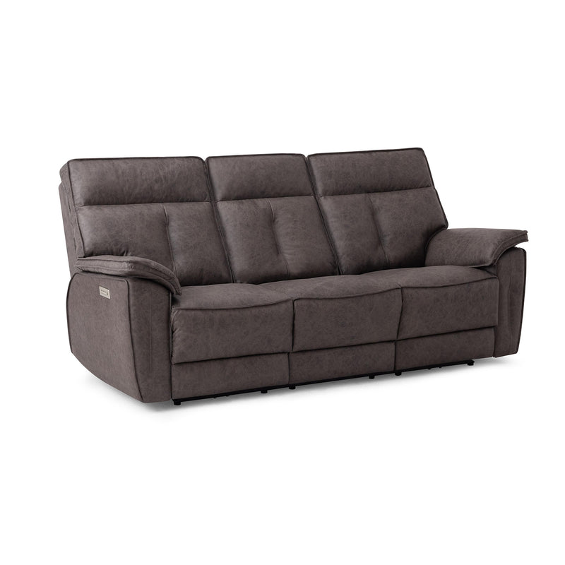 Palliser Oakley Power Reclining Leather Sofa 41187-61-PARLOUR-THUNDER IMAGE 2