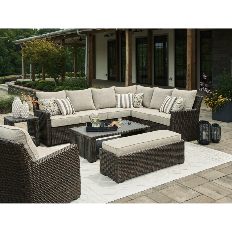 Signature Design by Ashley Brook Ranch P465-822 Sofa Sectional/Bench with Cushion IMAGE 8