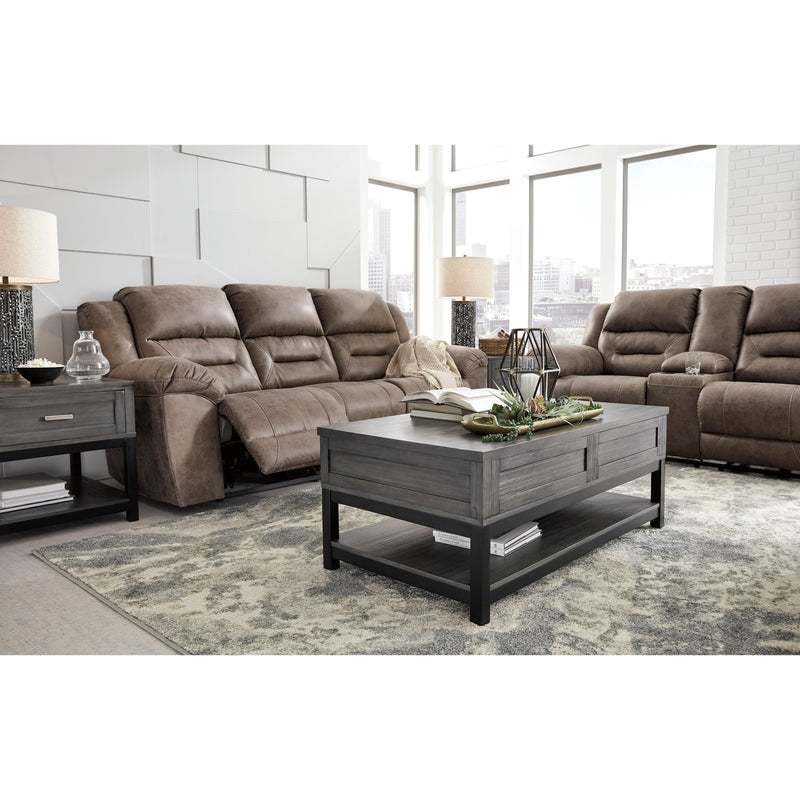 Signature Design by Ashley Stoneland Power Reclining Leather Look Sofa 3990587C IMAGE 7