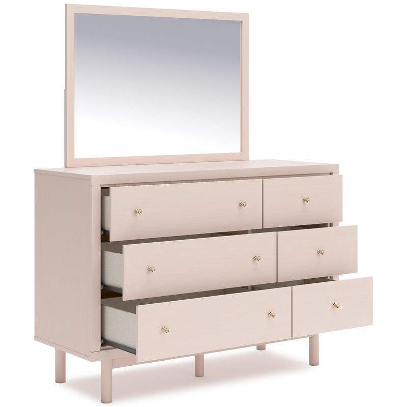 Signature Design by Ashley Wistenpine 6-Drawer Dresser with Mirror B1323-221/B1323-36 IMAGE 2