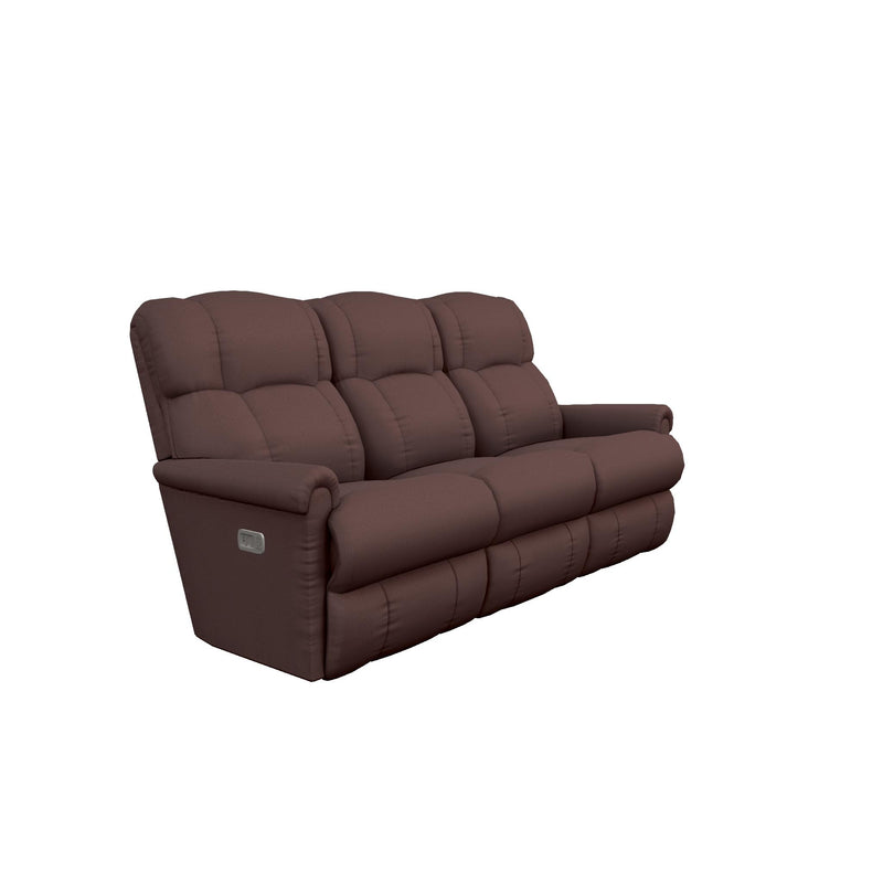 La-Z-Boy Pinnacle Power Wall Reclining Sofa w/ Headrest & Lumbar - Burgundy IMAGE 1