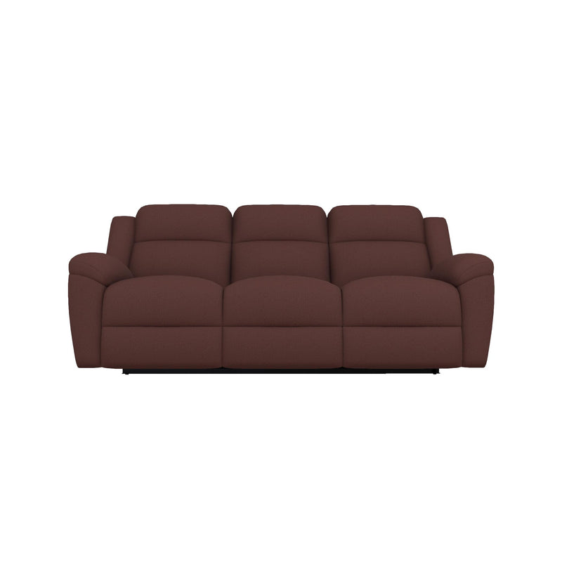 La-Z-Boy Joel Power Reclining Sofa w/ Headrest & Lumbar - Burgundy IMAGE 2