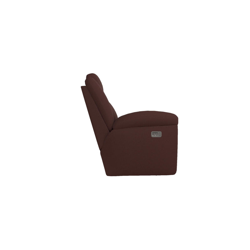 La-Z-Boy Joel Power Reclining Sofa w/ Headrest & Lumbar - Burgundy IMAGE 3