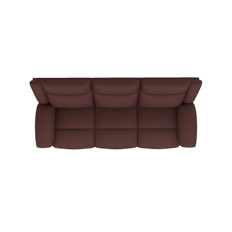 La-Z-Boy Joel Power Reclining Sofa w/ Headrest & Lumbar - Burgundy IMAGE 5