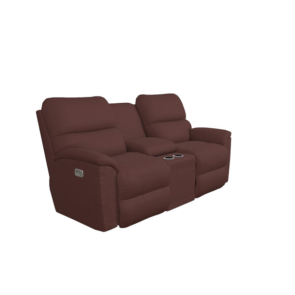 La-Z-Boy Jay Power Reclining Sofa w/ Headrest - Burgundy IMAGE 1