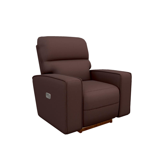 La-Z-Boy Maddox Power Rocking Recliner w/ Headrest - Burgundy IMAGE 1