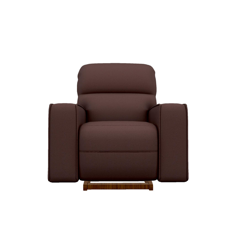 La-Z-Boy Maddox Power Rocking Recliner w/ Headrest - Burgundy IMAGE 2