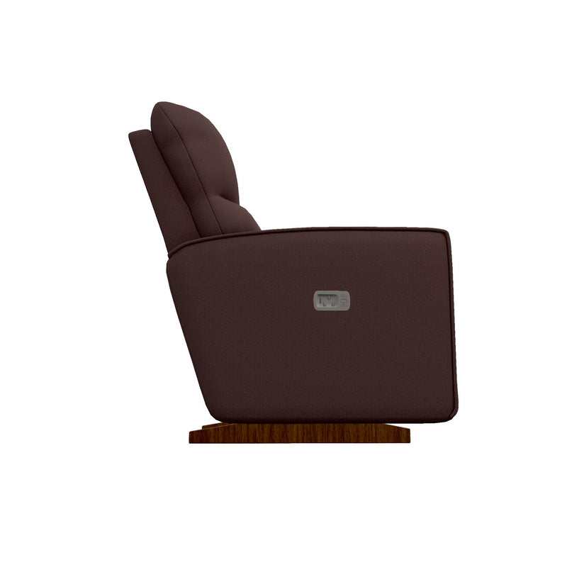 La-Z-Boy Maddox Power Rocking Recliner w/ Headrest - Burgundy IMAGE 3