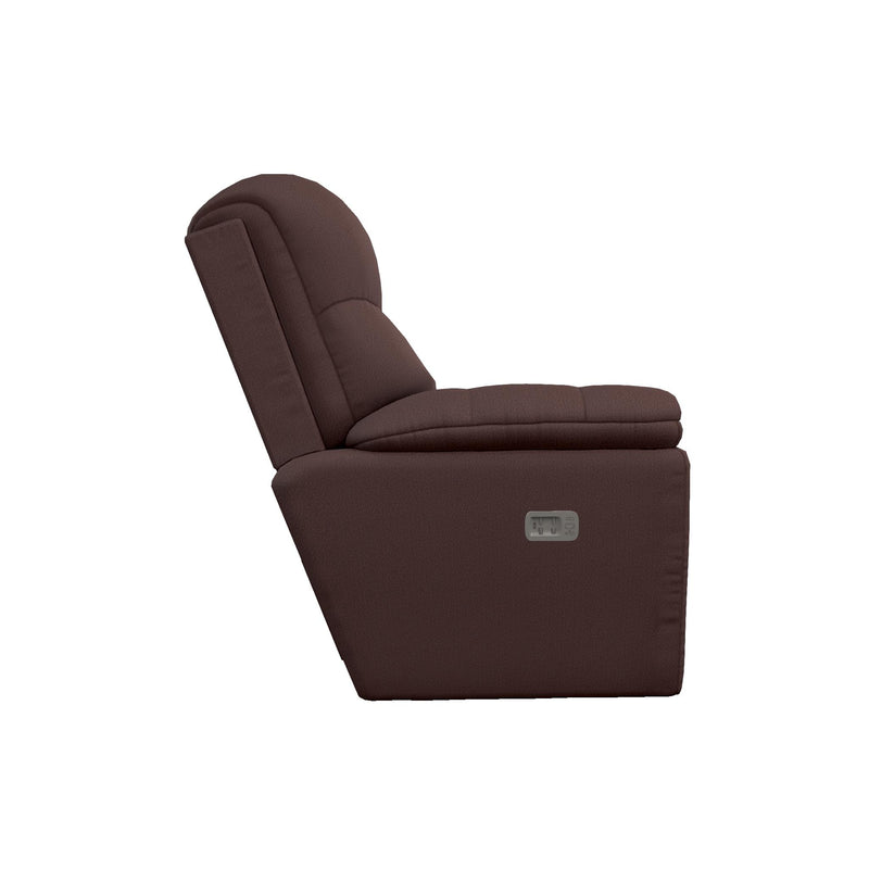 La-Z-Boy Morrison Power Wall Recliner w/ Headrest & Lumbar - Burgundy IMAGE 3