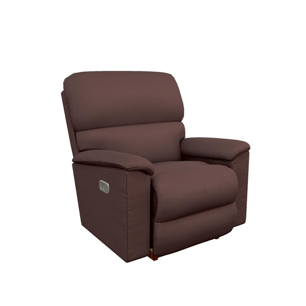 La-Z-Boy Brooks Power Rocking Recliner w/ Headrest & Lumbar - Burgundy IMAGE 1