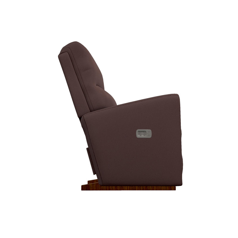 La-Z-Boy Hawthorn Power Rocking Recliner w/ Headrest & Lumbar - Burgundy IMAGE 3