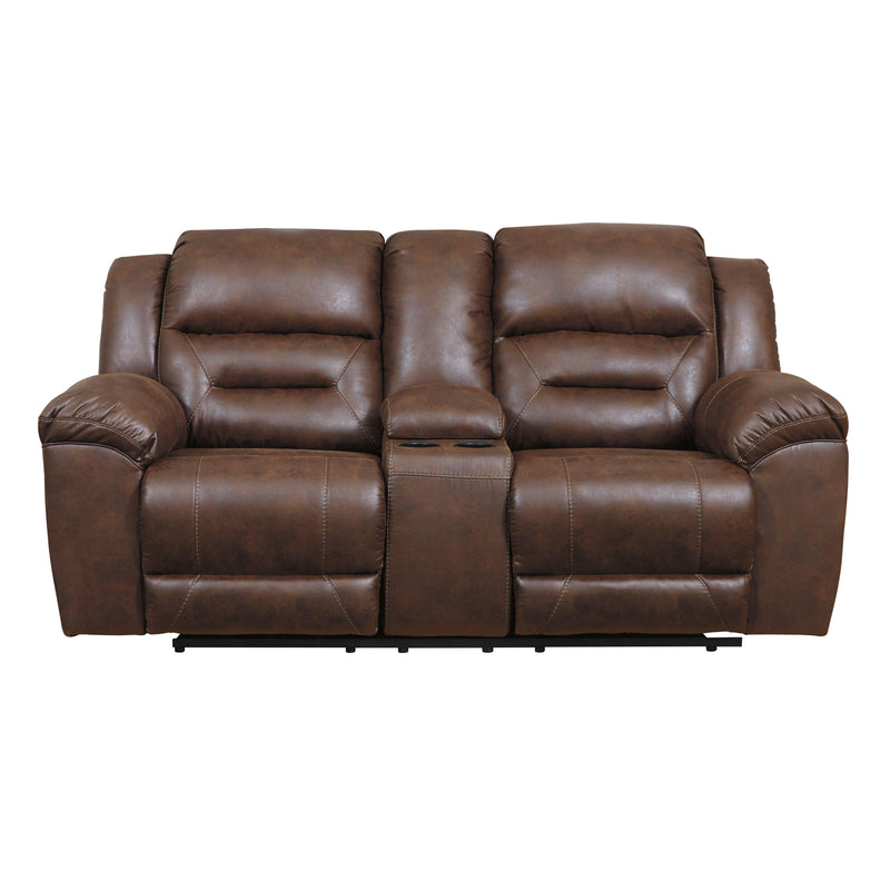 Signature Design by Ashley Stoneland Power Reclining Leather Look Loveseat 3990496C IMAGE 1