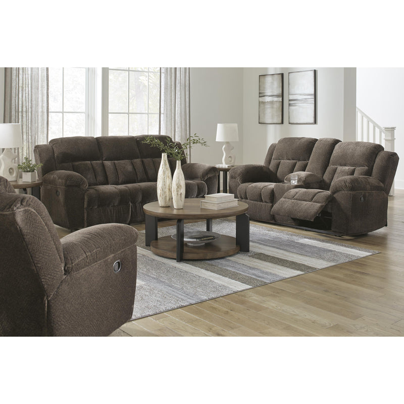 Signature Design by Ashley Frohn Reclining Fabric Loveseat with Console 3740794C IMAGE 14