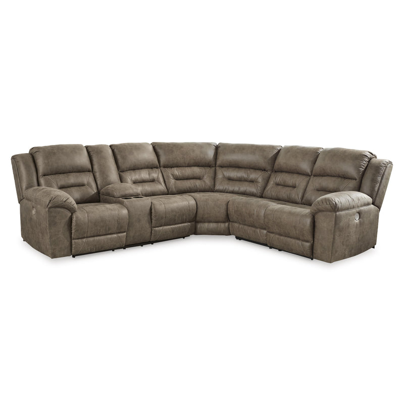 Signature Design by Ashley Ravenel Power Reclining Leather Look 3 pc Sectional 8310601C/8310677C/8310675C IMAGE 1