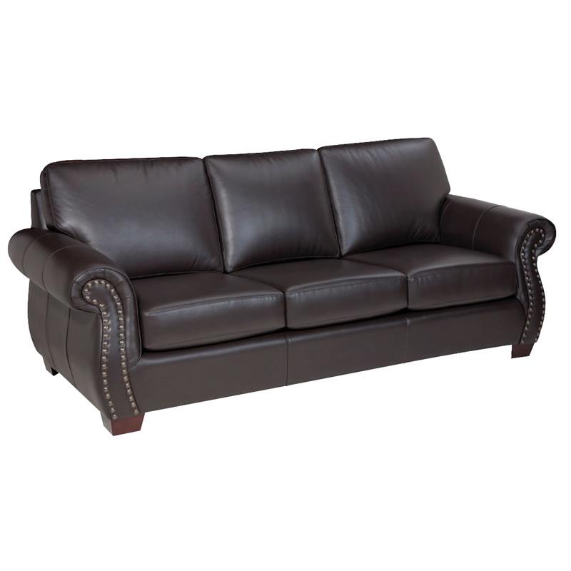 Leather Craft Lisa B Stationary Leather Sofa Lisa B Sofa IMAGE 1