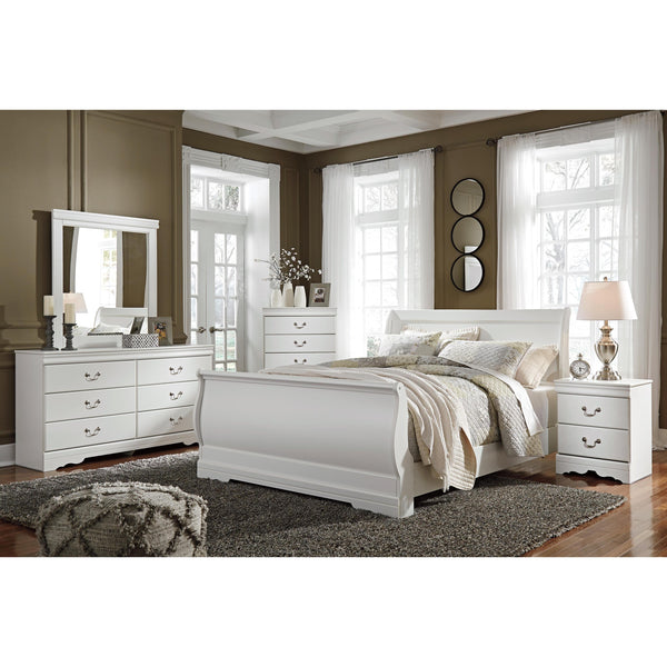 Signature Design by Ashley Anarasia B129B12 5 pc Queen Sleigh Bedroom Set IMAGE 1