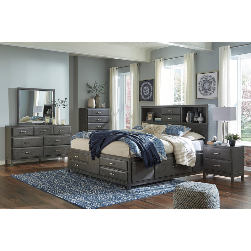 Signature Design by Ashley Caitbrook B476B8 5 pc Queen Bookcase Storage Bedroom Set IMAGE 1