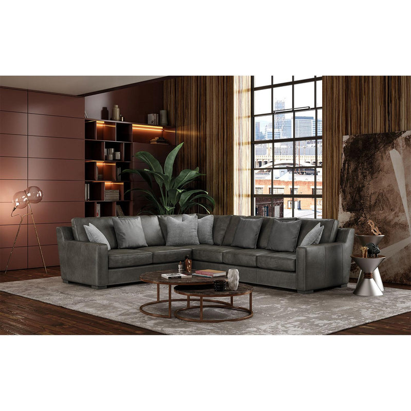 Brentwood Classics Prentice Leather 3 pc Sectional 1025-55/1025-56/1025-42 IMAGE 3