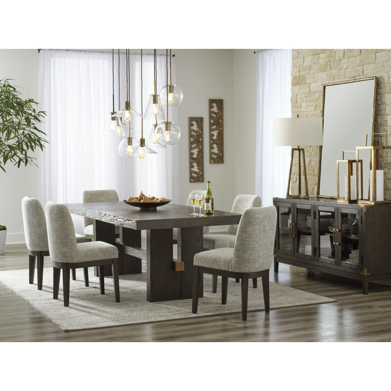 Signature Design by Ashley Burkhaus Dining Table with Trestle Base D984-45 IMAGE 11